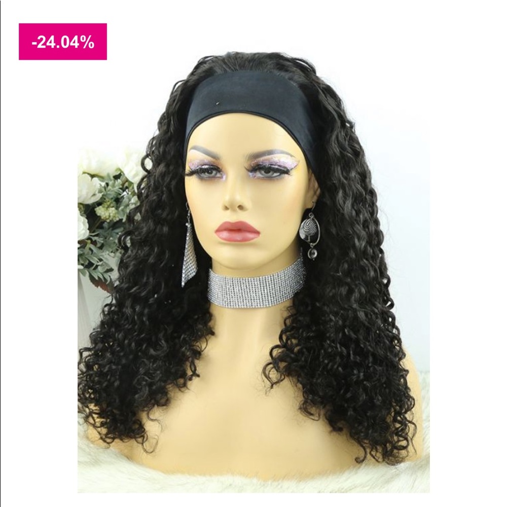 Dorhair Water Wave Human Hair Headband Wig